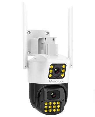 CS663DR VStarcam двухобъективная уличная поворотная Wi-Fi видеокамера 2.0 Мп